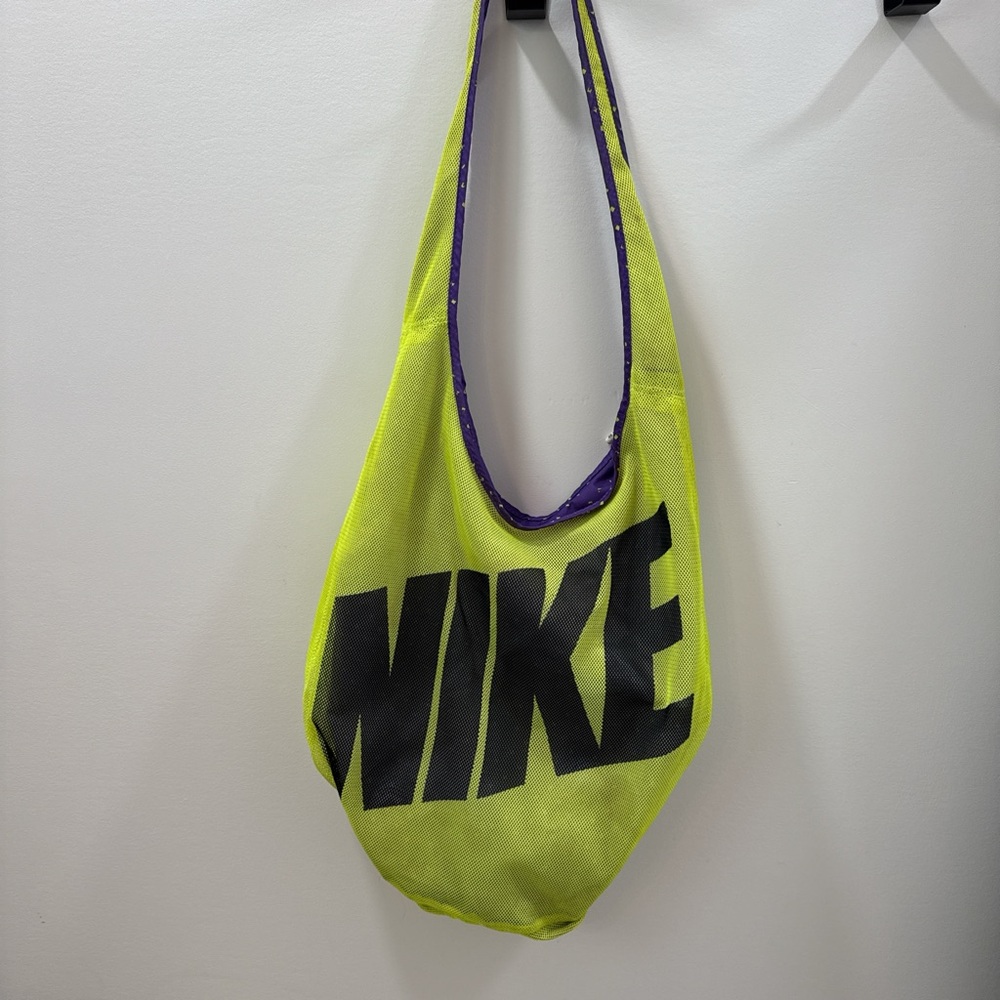 Nike Bright Yellow and Purple Shoulder Bag